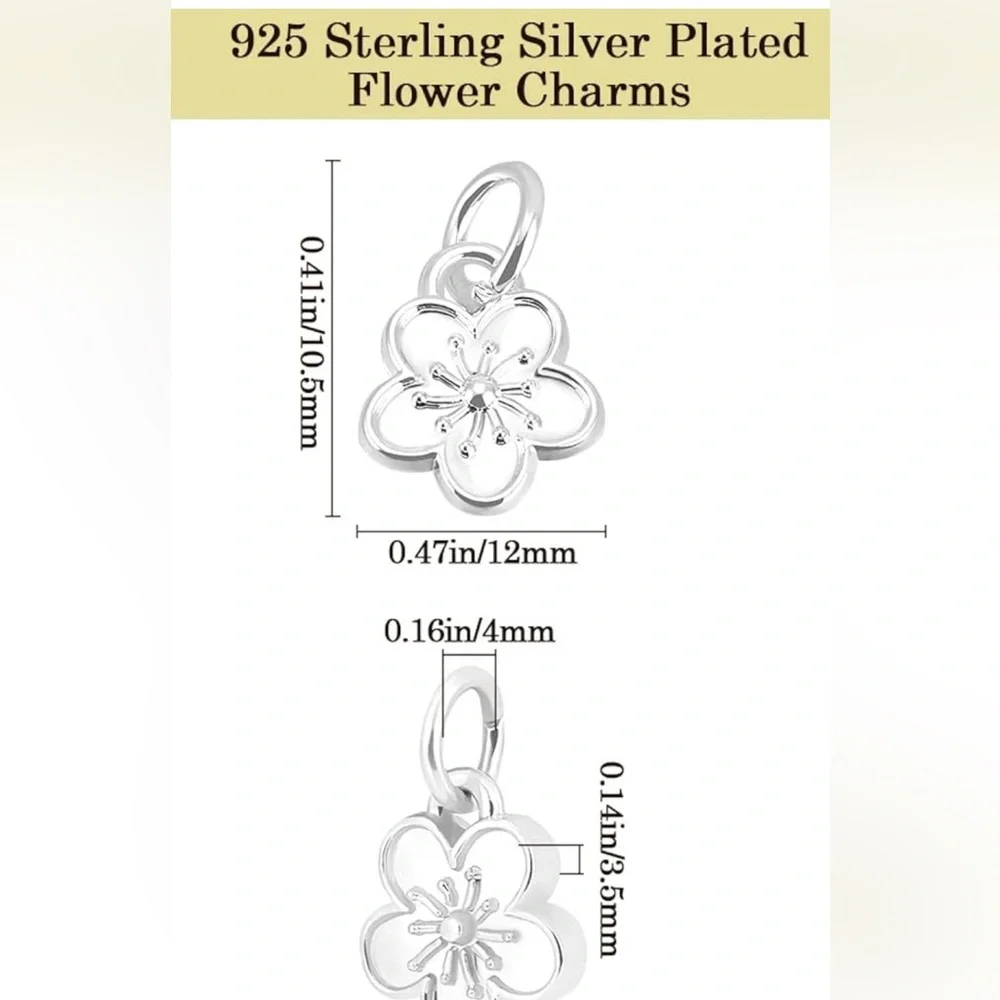 Braided Floral Keychain with Silver Clip - Picture 2 of 3